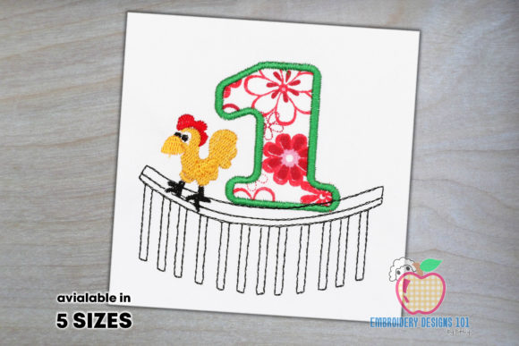 1st Birthday Rooster Crowing on a Fence Review