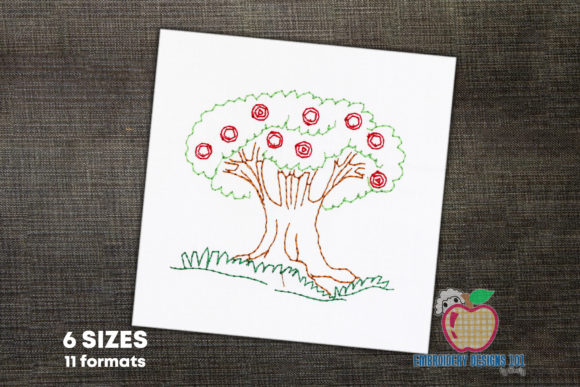 Apple Tree Colorful Lineart: A Designer Review