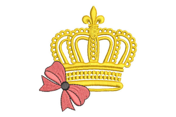 Crown with Bow: A Professional Embroidery Review