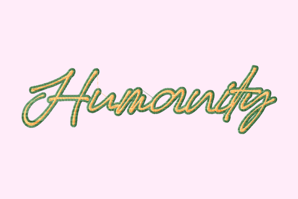 Reviewing Humanity Lettering for Boutique Sweatshirts